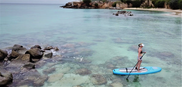 Inflatable blow up paddle board with high back kayak seat SUP ocean