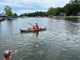 10ft Foldable Inflatable blow up kayak 1-person in water paddling