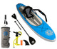Inflatable blow up paddle board with high back kayak seat main image